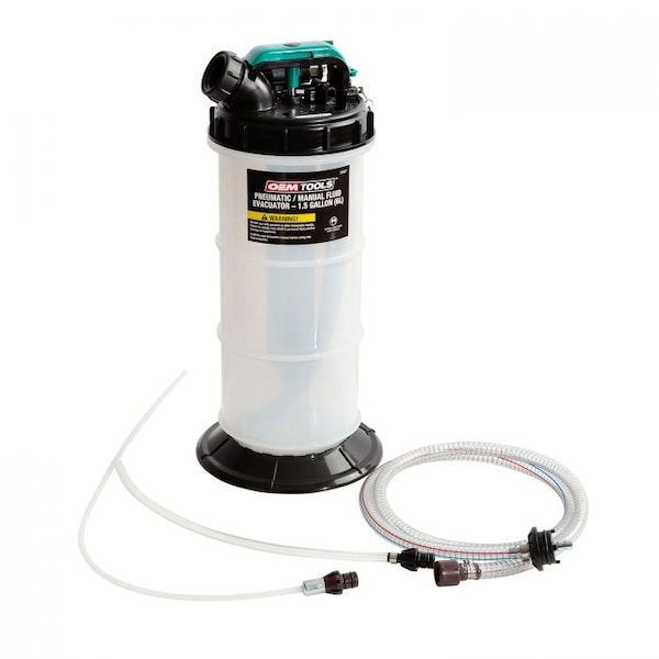 Pneumatic/Manual Fluid Extractor 1.5 Gallons (6L)